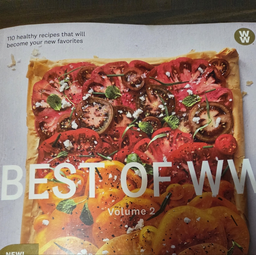 Weight Watchers Cookbook Cover with Red and Yellow Tomatoes